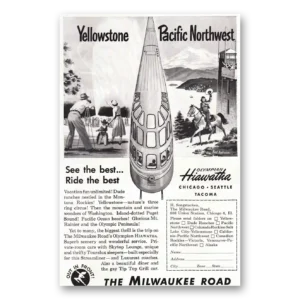 1952 Milwaukee Road Print Ad | Olympian Hiawatha