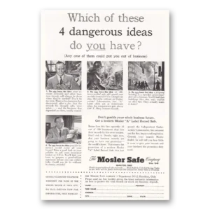1952 Mosler Safe Print Ad | Dangerous Ideas