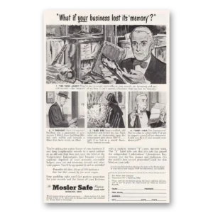 1952 Mosler Safe Print Ad | Memory