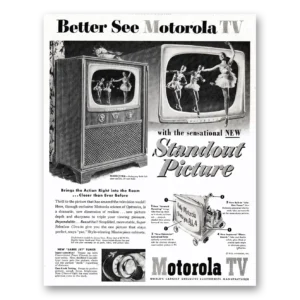 1952 Motorola Television Print Ad | Standout Picture