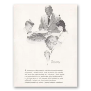 1952 Mutual Life Insurance Print Ad | Norman Rockwell