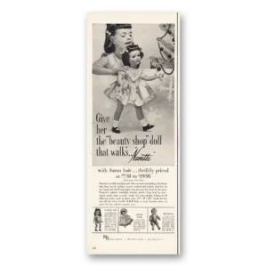 1952 R&B Doll Company Print Ad | Nanette Beauty Shop Doll