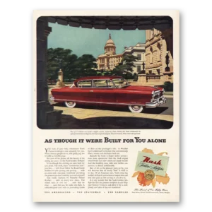 1952 Nash Motors Print Ad | Built For You Alone