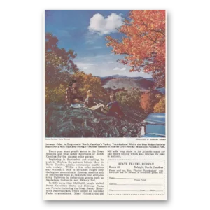 1952 North Carolina Print Ad | Autumn Color