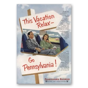 1952 Pennsylvania Railroad Print Ad | Signs Favor