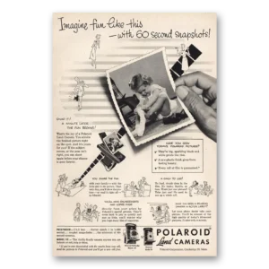 1952 Polaroid Land Camera Print Ad | Imagine