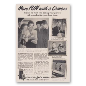 1952 Polaroid Land Camera Print Ad | More Fun