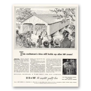1952 Russell Burdsall & Ward Bolt Print Ad | Pulpmill Bridge