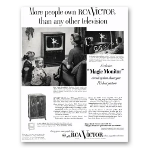 1952 RCA Victor Television Print Ad | Magic Monitor