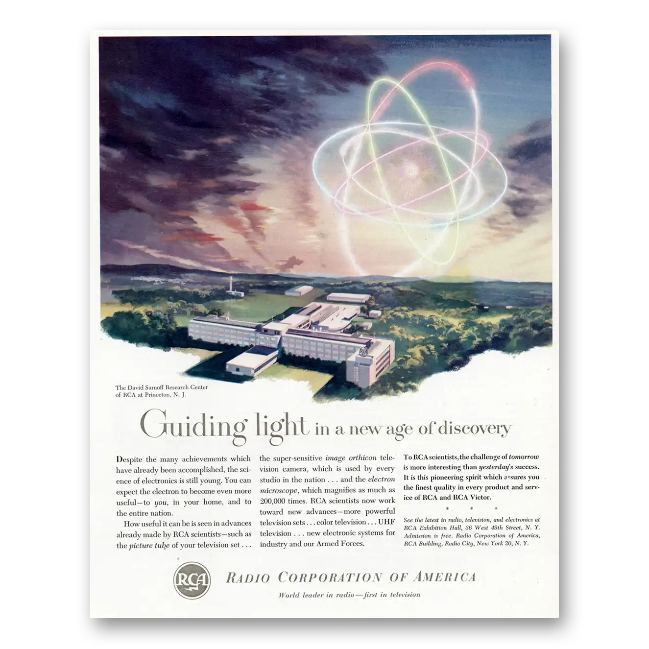 1952 RCA Print Ad | Guiding Light