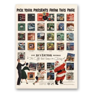 1952 RCA Victor Records Print Ad | Pick Your Presents