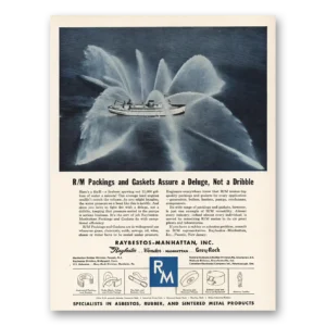 1952 Raybestos Manhattan Print Ad | Packings And Gaskets