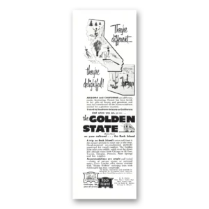 1952 Rock Island Lines Print Ad | Golden State