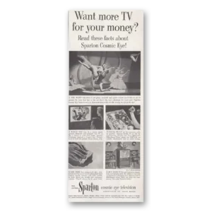 1952 Sparton Radio Television Print Ad | Cosmic Eye