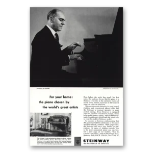 1952 Steinway Piano Print Ad | Solomon
