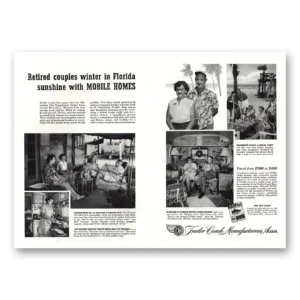 1952 Trailer Coach Manufacturers Print Ad | Retired Couples