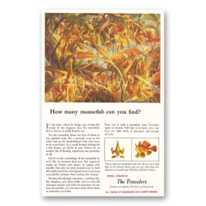 1952 Travelers Insurance Print Ad | Mousefish