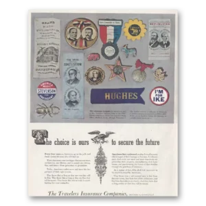 1952 Travelers Insurance Print Ad | Choice Ours