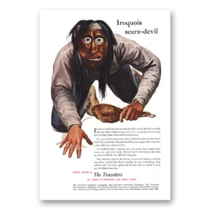 1952 Travelers Insurance Print Ad | Scare Devil