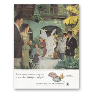 1952 United States Brewers Print Ad | Mardi Gras