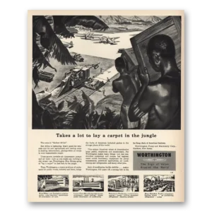 1952 Worthington Pump and  Machinery Print Ad | Carpet Jungle