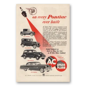 1953 AC Spark Plugs Print Ad | Ac Spark Plugs