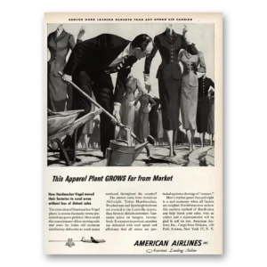 1953 American Airlines Print Ad | Apparel Plant