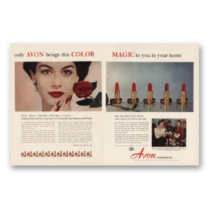 1953 Avon Print Ad | Brings The Color