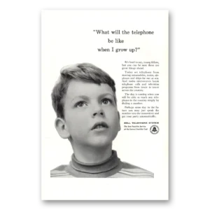 1953 Bell Telephone Print Ad | Grow Up