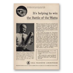 1953 Bell Telephone Print Ad | Watts