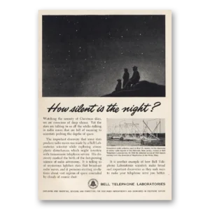 1953 Bell Telephone Print Ad | Silent Night