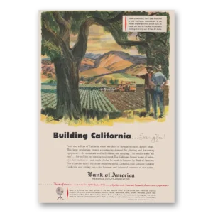 1953 Bank of America Print Ad | Gardens Crop