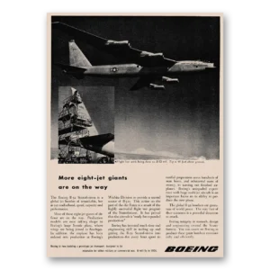 1953 Boeing B52 Print Ad | Jet Giants