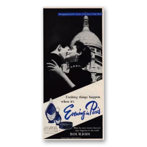 1953 Evening In Paris Perfume Print Ad | Sacre Coeur Paris