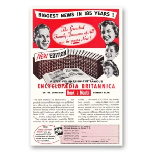 1953 Encyclopaedia Britannica Print Ad | Biggest News