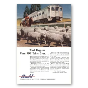 1953 Budd Print Ad | Rdc Takes Over