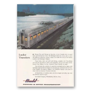 1953 Budd Print Ad | Lucky Travelers