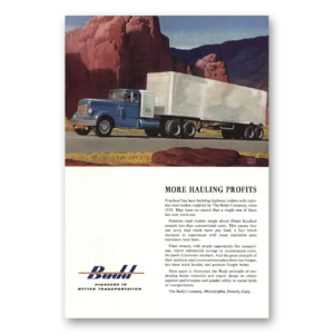 1953 Budd Print Ad | Hauling Profits