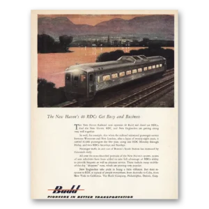 1953 Budd Print Ad | New Havens 40 Rdcs
