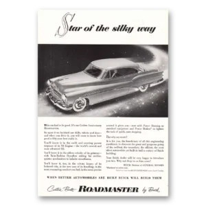 1953 Buick Roadmaster Print Ad | Star Silky Way