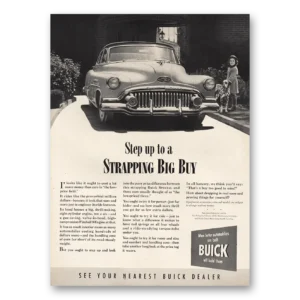 1953 Buick Print Ad | Strapping Big Buy