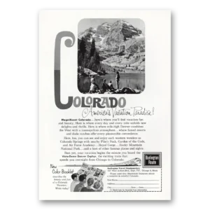 1963 Burlington Route Print Ad | Colorado