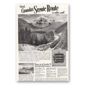 1953 Canadian National Railways Print Ad | Scenic Route