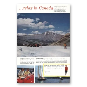 1953 Canada Print Ad | Glacier Grandeur