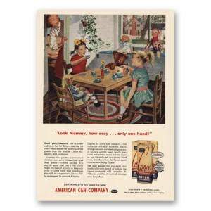 1953 American Can Company Print Ad | Canco Look Mommy