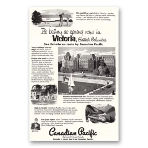 1953 Canadian Pacific Print Ad | British Columbia