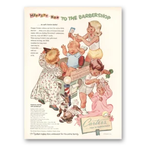 1953 Carters Clothing Print Ad | Hippity Hop Barbershop