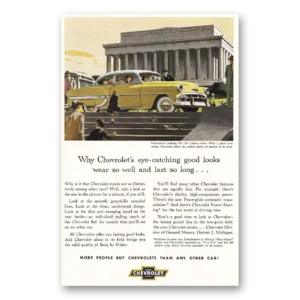 1953 Chevrolet Bel Air Print Ad | Washington Dc