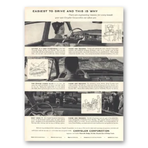 1953 Chrysler Corporation Print Ad | Easiest Drive