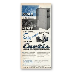 1953 Curtis Air Conditioner Print Ad | All In One